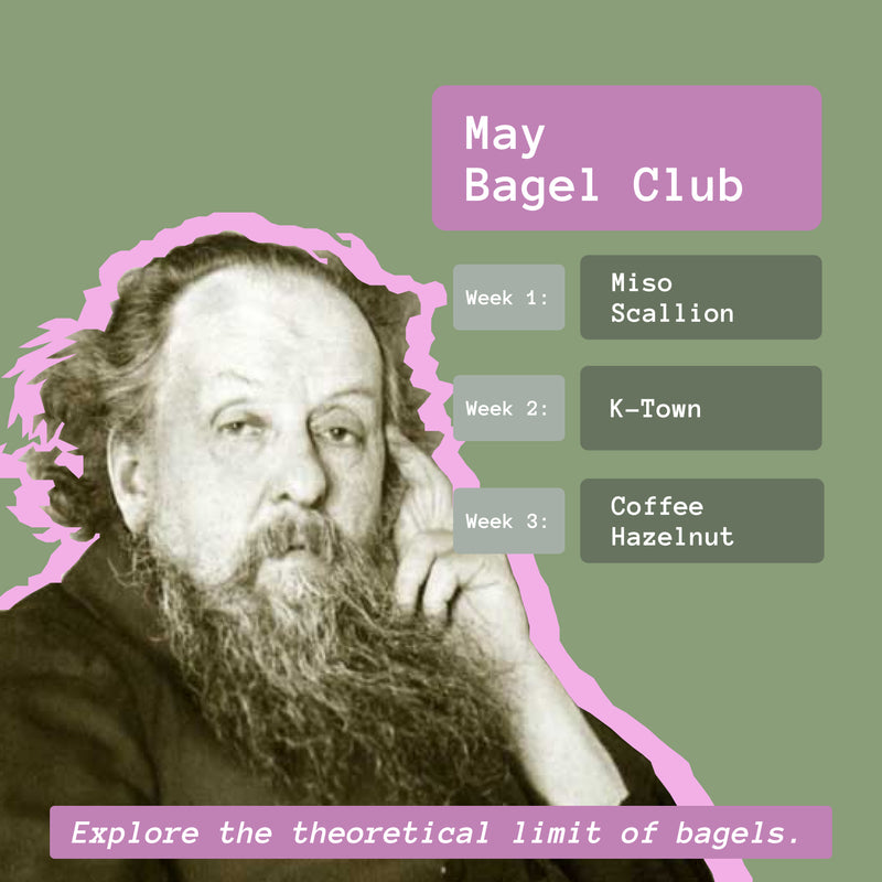 Bagel Theory monthly poster